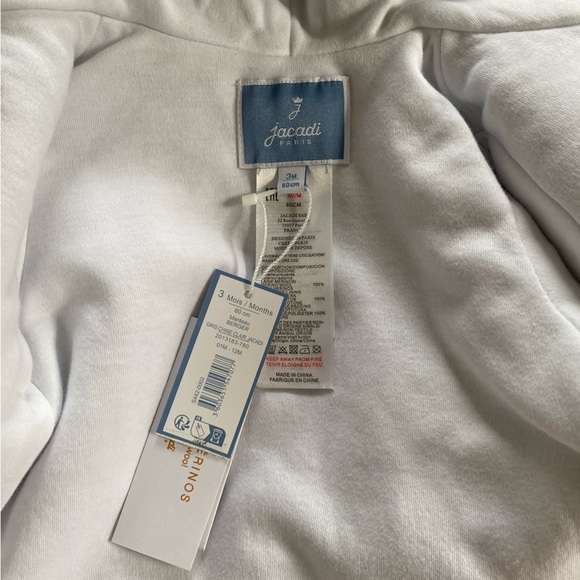 NWT Jacadi wool baby coat. Size 3 mo - Picture 6 of 7